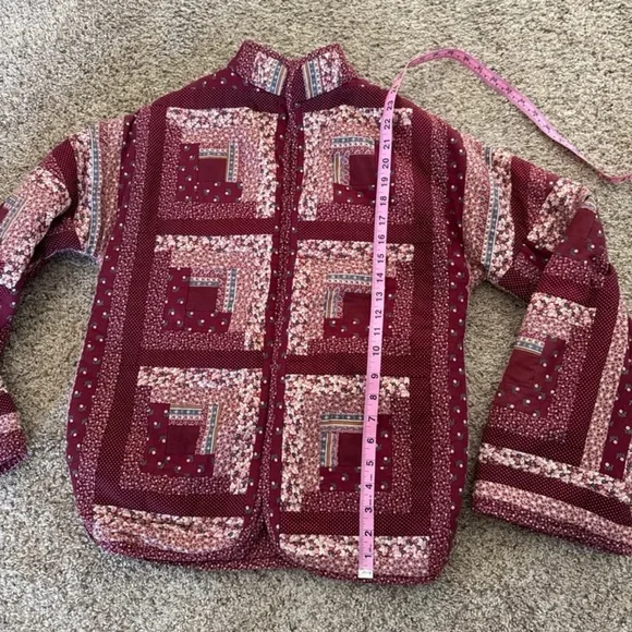 Quilted Reversible Open Front Jacket with Pockets size Small - Picture 11 of 11